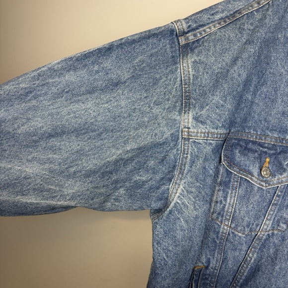 Rare BB King Denim Concert Tour Jean Jacket Music Blues Trucker Style Blue 2XL - Picture 6 of 15